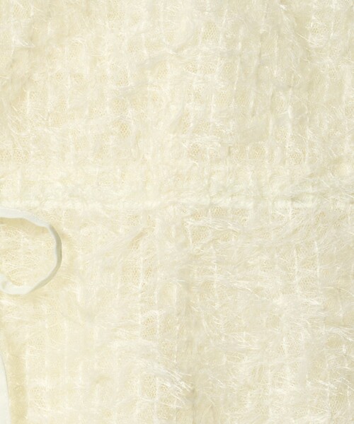 green label relaxing（グリーンレーベルリラクシング）の「シアー フェザー キャミソール（キャミソール・レディース・ブラック/オフホワイト・FREE）」の17枚目の写真