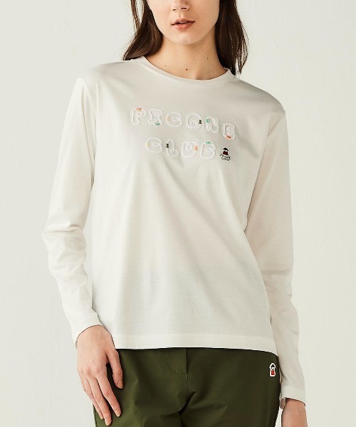 Picone CLUB（ピッコーネクラブ）の「コード刺繍UV冷感プルオーバー（Tシャツ/カットソー・レディース・ピンク/ライトグレー/ホワイト/ブラック・S/M/L）」の2枚目の写真