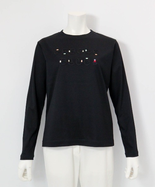 Picone CLUB（ピッコーネクラブ）の「コード刺繍UV冷感プルオーバー（Tシャツ/カットソー・レディース・ピンク/ライトグレー/ホワイト/ブラック・S/M/L）」の3枚目の写真