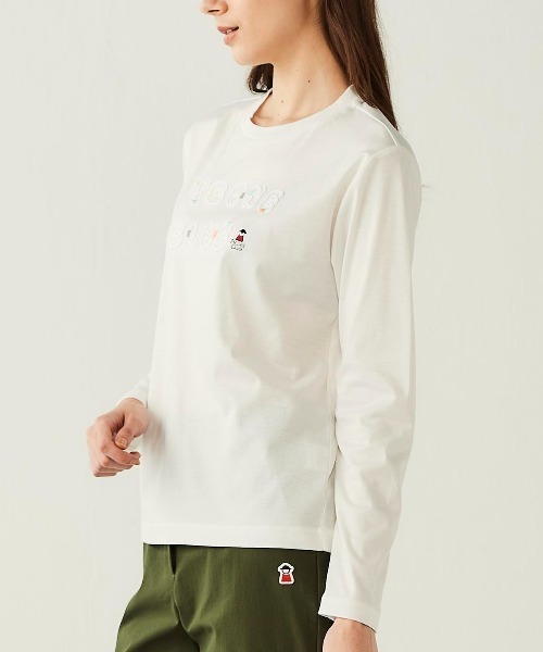 Picone CLUB（ピッコーネクラブ）の「コード刺繍UV冷感プルオーバー（Tシャツ/カットソー・レディース・ピンク/ライトグレー/ホワイト/ブラック・S/M/L）」の11枚目の写真