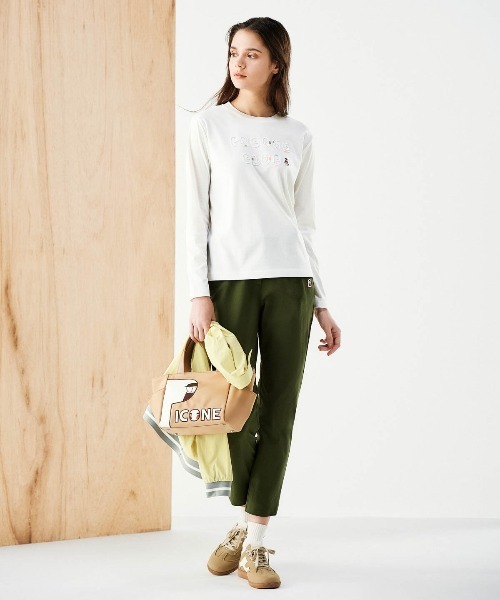 Picone CLUB（ピッコーネクラブ）の「コード刺繍UV冷感プルオーバー（Tシャツ/カットソー・レディース・ピンク/ライトグレー/ホワイト/ブラック・S/M/L）」の14枚目の写真