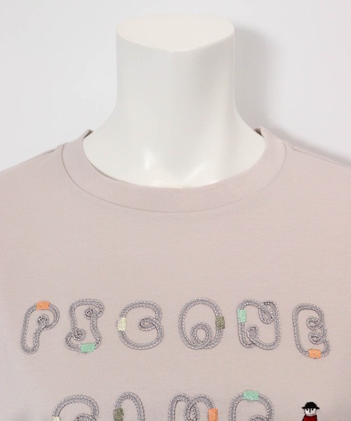 Picone CLUB（ピッコーネクラブ）の「コード刺繍UV冷感プルオーバー（Tシャツ/カットソー・レディース・ピンク/ライトグレー/ホワイト/ブラック・S/M/L）」の20枚目の写真