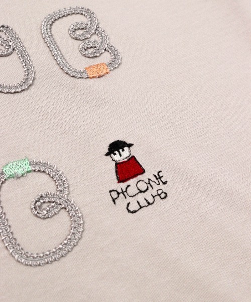 Picone CLUB（ピッコーネクラブ）の「コード刺繍UV冷感プルオーバー（Tシャツ/カットソー・レディース・ピンク/ライトグレー/ホワイト/ブラック・S/M/L）」の22枚目の写真