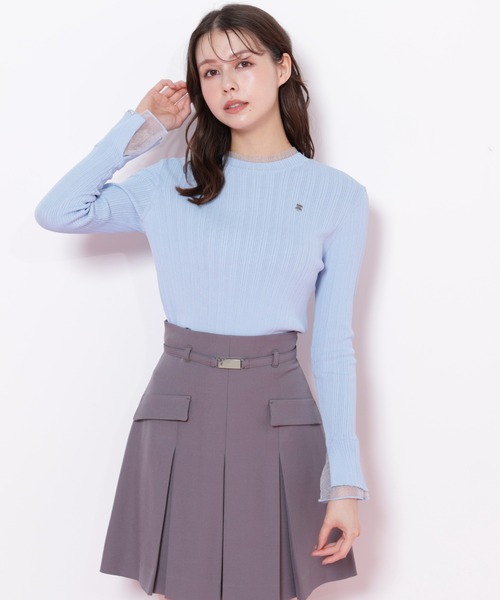 JILL by JILL STUART（ジルバイジルスチュアート）の「＜セットアップ対応＞ベルト付ベーシックツイルミニスカート（スカート・レディース・グレー/ブラウン/ベージュ・MEDIUM/SMALL）」の5枚目の写真