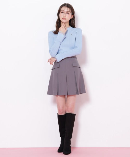 JILL by JILL STUART（ジルバイジルスチュアート）の「＜セットアップ対応＞ベルト付ベーシックツイルミニスカート（スカート・レディース・グレー/ブラウン/ベージュ・MEDIUM/SMALL）」の7枚目の写真