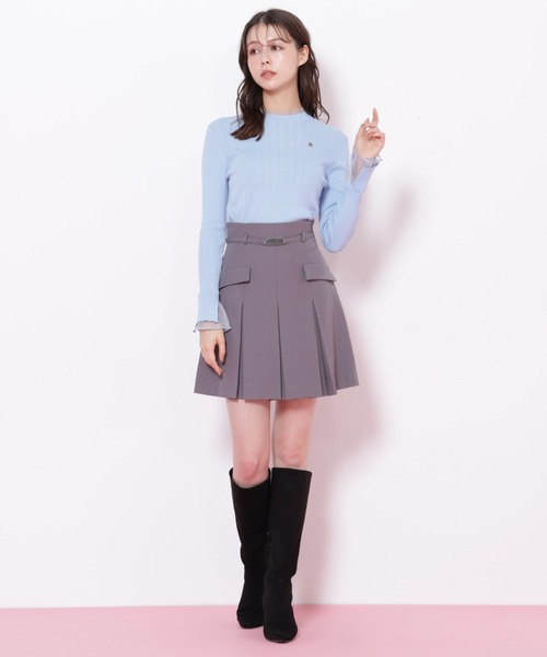 JILL by JILL STUART（ジルバイジルスチュアート）の「＜セットアップ対応＞ベルト付ベーシックツイルミニスカート（スカート・レディース・グレー/ブラウン/ベージュ・MEDIUM/SMALL）」の8枚目の写真