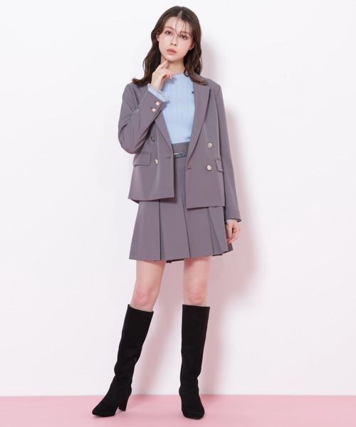 JILL by JILL STUART（ジルバイジルスチュアート）の「＜セットアップ対応＞ベルト付ベーシックツイルミニスカート（スカート・レディース・グレー/ブラウン/ベージュ・MEDIUM/SMALL）」の10枚目の写真