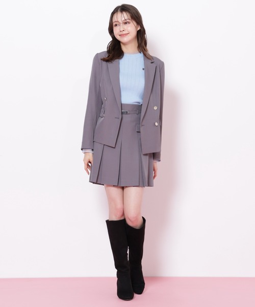 JILL by JILL STUART（ジルバイジルスチュアート）の「＜セットアップ対応＞ベルト付ベーシックツイルミニスカート（スカート・レディース・グレー/ブラウン/ベージュ・MEDIUM/SMALL）」の11枚目の写真