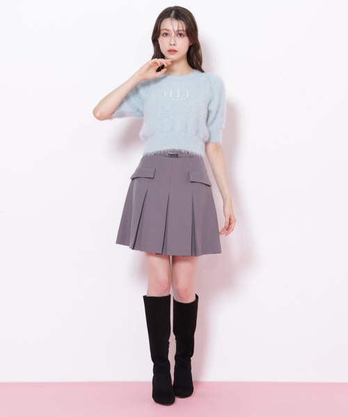 JILL by JILL STUART（ジルバイジルスチュアート）の「＜セットアップ対応＞ベルト付ベーシックツイルミニスカート（スカート・レディース・グレー/ブラウン/ベージュ・MEDIUM/SMALL）」の13枚目の写真