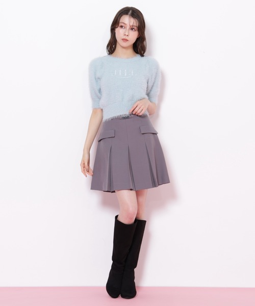 JILL by JILL STUART（ジルバイジルスチュアート）の「＜セットアップ対応＞ベルト付ベーシックツイルミニスカート（スカート・レディース・グレー/ブラウン/ベージュ・MEDIUM/SMALL）」の14枚目の写真