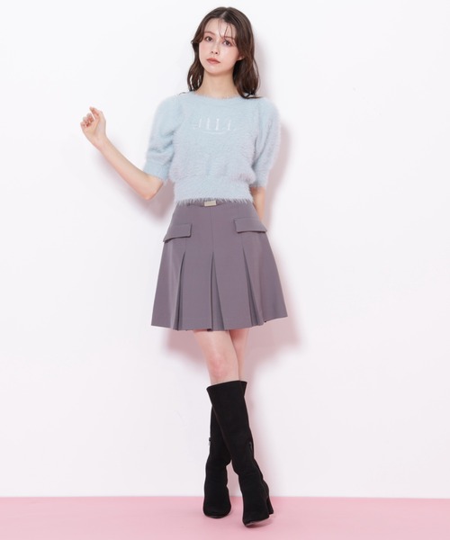 JILL by JILL STUART（ジルバイジルスチュアート）の「＜セットアップ対応＞ベルト付ベーシックツイルミニスカート（スカート・レディース・グレー/ブラウン/ベージュ・MEDIUM/SMALL）」の15枚目の写真