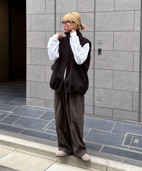 ダブルジップボアベスト（その他アウター）｜feepur（フェピュール）の