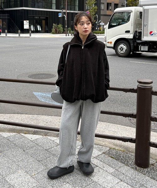 ダブルジップボアベスト（その他アウター）｜feepur（フェピュール）の