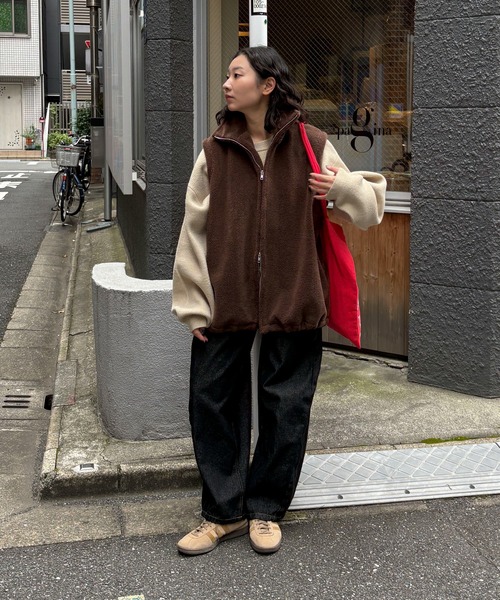 セール】ダブルジップボアベスト（その他アウター）｜feepur