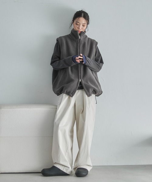 feepur ダブルジップボアベスト セール】ダブルジップボアベスト（その他アウター）｜feepur