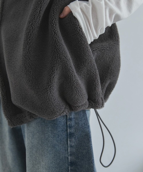 feepur（フェピュール）の「ダブルジップボアベスト（その他アウター