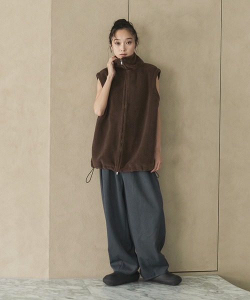 セール】ダブルジップボアベスト（その他アウター）｜feepur