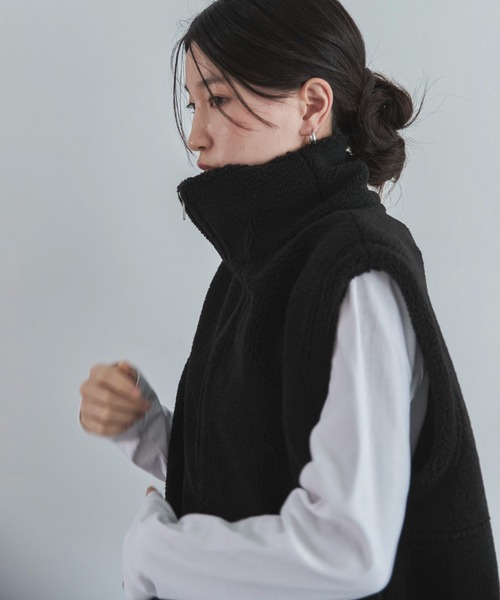 ダブルジップボアベスト（その他アウター）｜feepur（フェピュール）の