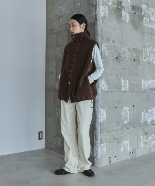 セール】ダブルジップボアベスト（その他アウター）｜feepur