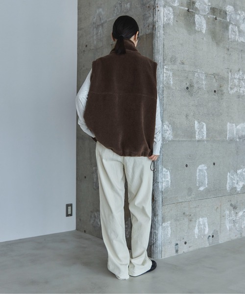 ダブルジップボアベスト（その他アウター）｜feepur（フェピュール）の