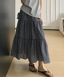 GLAMOROUS JANE（グラマラスジェーン）の「ギンガムチェックティアードスカート（スカート）」