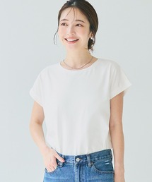 リサイクルポリエステルフレンチスリーブTシャツ