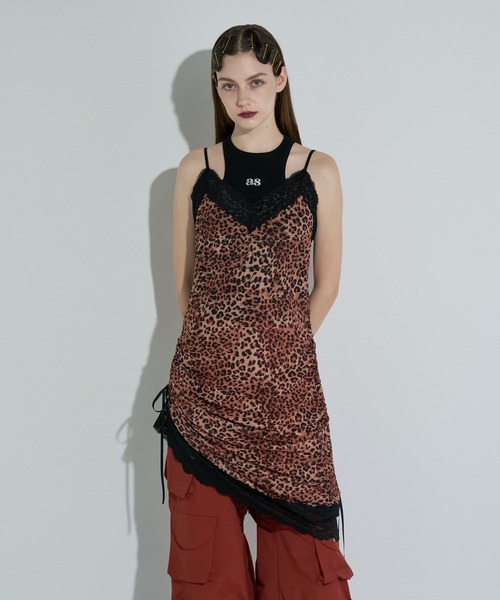 ANNA SUI NYC（アナ スイ エヌ ワイ シー）の「サイドリボンシアーキャミ（ワンピース・レディース・サックスブルー/ブラック/キャメル・FREE）」の3枚目の写真