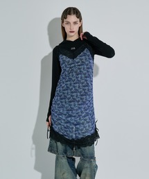 ANNA SUI NYC（アナ スイ エヌ ワイ シー）の「サイドリボンシアーキャミ（ワンピース）」