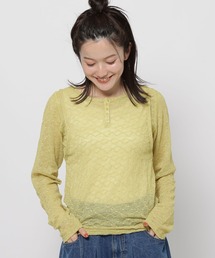 niko and... | フェイクレイヤーレースプルオーバー(Tシャツ/カットソー)