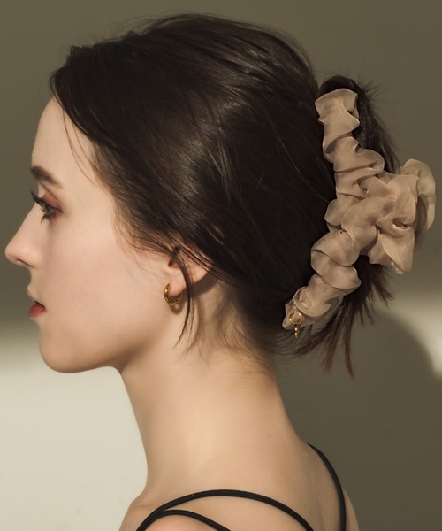 muku(ムク)の「HAIR CLIP/TULLE(バレッタ/ヘアクリップ・レディース・アイボリー/ブラック/ブラウン・FREE)」の20枚目の写真
