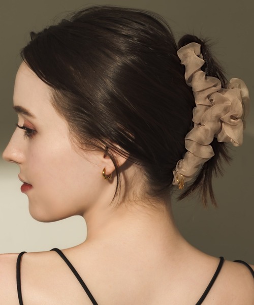 muku(ムク)の「HAIR CLIP/TULLE(バレッタ/ヘアクリップ・レディース・アイボリー/ブラック/ブラウン・FREE)」の21枚目の写真