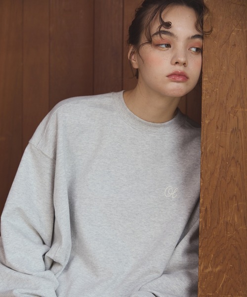 OLUN' Logo sweat / 'OLUN' ロゴ刺繍スウェット（スウェット