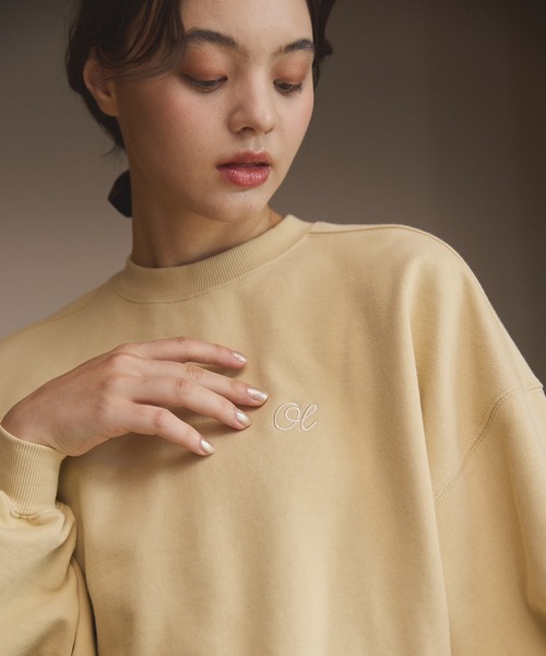 OLUN' Logo sweat / 'OLUN' ロゴ刺繍スウェット（スウェット