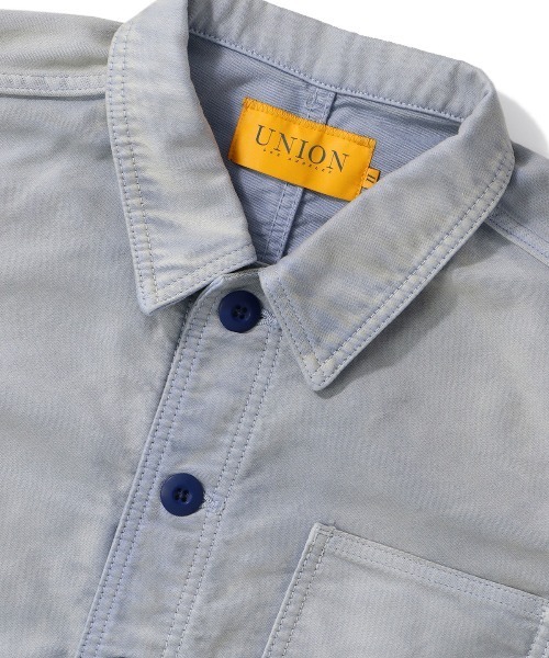 UNION(UNION TOKYO)(ユニオン)の「UNION TOKYO MOLESKIN CHORE JACKET ユニオントーキョー ジャケット(カバーオール・メンズ・ブラック/ライトブルー・XL/M/S/L)」の13枚目の写真