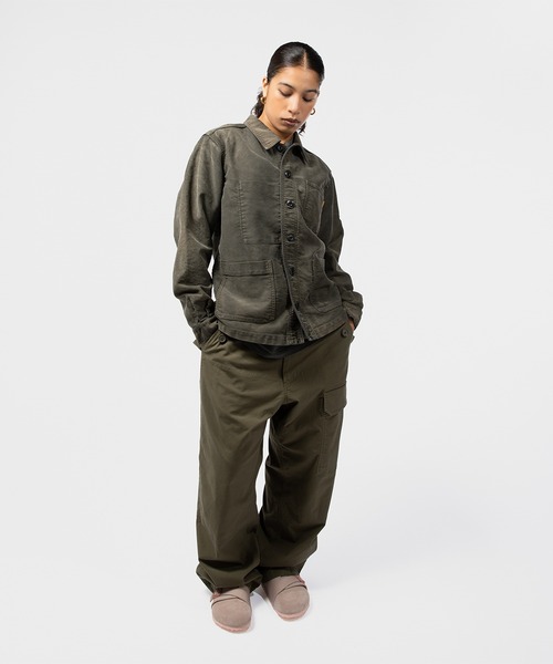 UNION(UNION TOKYO)(ユニオン)の「UNION TOKYO MOLESKIN CHORE JACKET ユニオントーキョー ジャケット(カバーオール・メンズ・ブラック/ライトブルー・XL/M/S/L)」の9枚目の写真