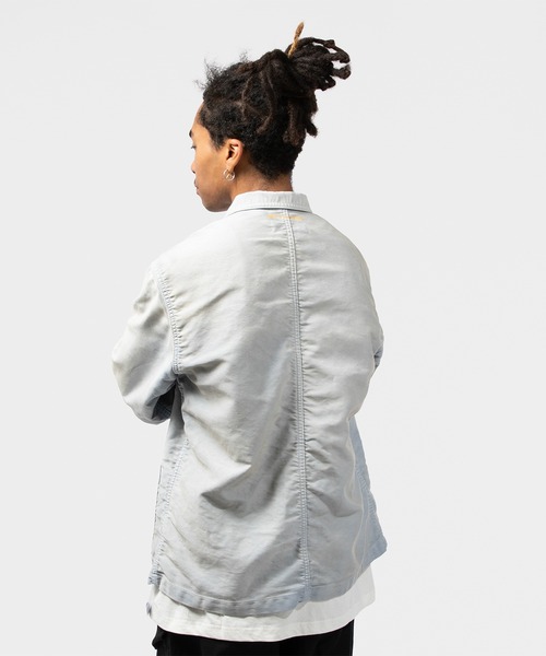 UNION(UNION TOKYO)(ユニオン)の「UNION TOKYO MOLESKIN CHORE JACKET ユニオントーキョー ジャケット(カバーオール・メンズ・ブラック/ライトブルー・XL/M/S/L)」の16枚目の写真