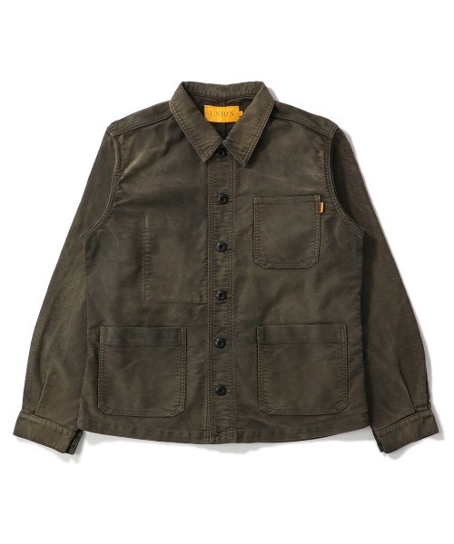 UNION(UNION TOKYO)(ユニオン)の「UNION TOKYO MOLESKIN CHORE JACKET ユニオントーキョー ジャケット(カバーオール・メンズ・ブラック/ライトブルー・XL/M/S/L)」の19枚目の写真