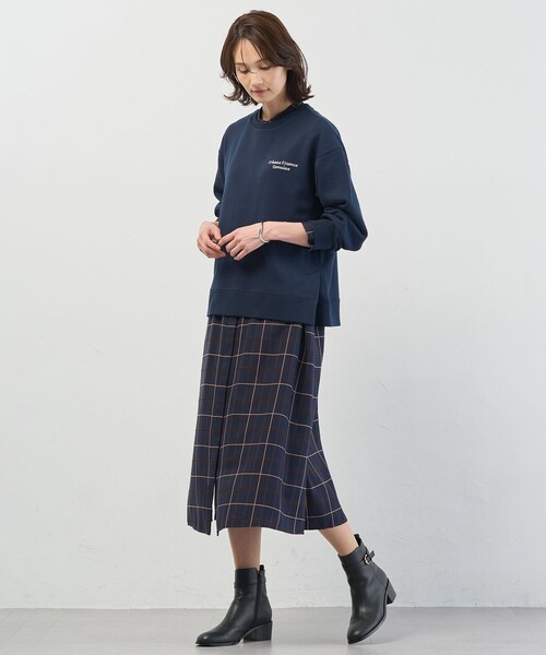 J.PRESS(ジェイプレス)の「サイロチェック ストライプ ワンピース(シャツワンピース・レディース・ブラウン系3/ネイビー系3・11/9)」の13枚目の写真