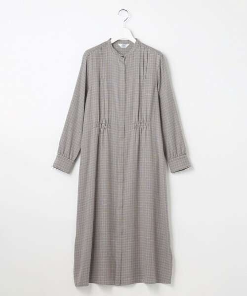 J.PRESS(ジェイプレス)の「サイロチェック ストライプ ワンピース(シャツワンピース・レディース・ブラウン系3/ネイビー系3・11/9)」の11枚目の写真
