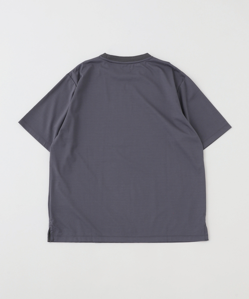 EDIFICE（エディフィス）の「E. SILK MIX JQ NECK Tシャツ（Tシャツ/カットソー・メンズ・ホワイト/チャコールグレー/ブラック・SMALL/MEDIUM/LARGE）」の6枚目の写真