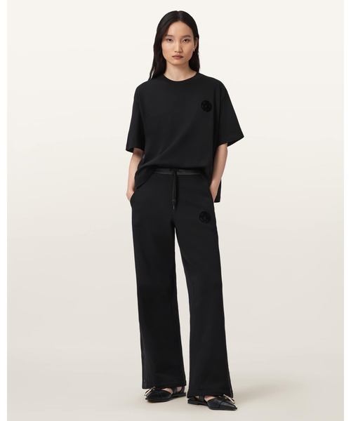 ALLSAINTS(オールセインツ)の「ZANDA BAGGY FIT SWEATPANTS | ZANDA バギー フィット スウェットパンツ(スウェットパンツ・レディース・ブラック・XS/S/M/L)」の1枚目の写真