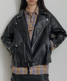 ロング デニムスカート ライダースジャケット」に該当する ロング デニムスカート ライダースジャケット」に該当する