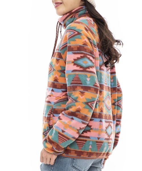 BILLABONG(ビラボン)の「【BILLABONG/ビラボン】23AW BOUNDARY ZIP LITE/総柄ジップアップフリース(その他トップス・レディース・マルチ・MEDIUM)」の2枚目の写真