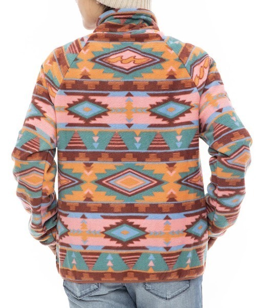 BILLABONG(ビラボン)の「【BILLABONG/ビラボン】23AW BOUNDARY ZIP LITE/総柄ジップアップフリース(その他トップス・レディース・マルチ・MEDIUM)」の3枚目の写真