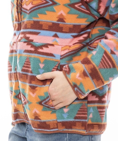 BILLABONG(ビラボン)の「【BILLABONG/ビラボン】23AW BOUNDARY ZIP LITE/総柄ジップアップフリース(その他トップス・レディース・マルチ・MEDIUM)」の5枚目の写真