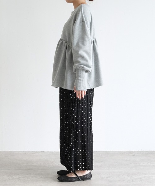 reca（レカ）の「2WAYホック開きペプラムカーデ（カーディガン/ボレロ・レディース・トップグレー/ブラック/キナリ・FREE）」の19枚目の写真