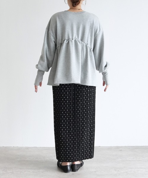 reca（レカ）の「2WAYホック開きペプラムカーデ（カーディガン/ボレロ・レディース・トップグレー/ブラック/キナリ・FREE）」の20枚目の写真