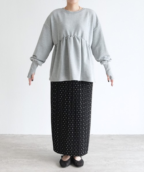 reca（レカ）の「2WAYホック開きペプラムカーデ（カーディガン/ボレロ・レディース・トップグレー/ブラック/キナリ・FREE）」の22枚目の写真