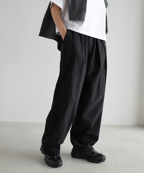 evernavy(エバーネイビー)の「タフタタックワイドパンツ(その他パンツ・レディース・ブラック/チョコ/ベージュ/ネイビー・M/L)」の5枚目の写真