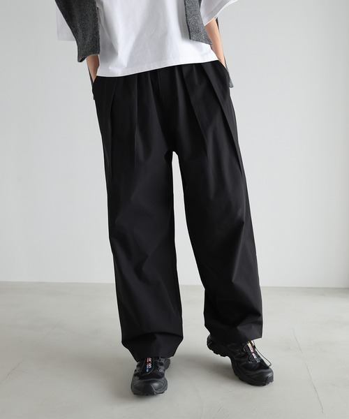evernavy(エバーネイビー)の「タフタタックワイドパンツ(その他パンツ・レディース・ブラック/チョコ/ベージュ/ネイビー・M/L)」の7枚目の写真